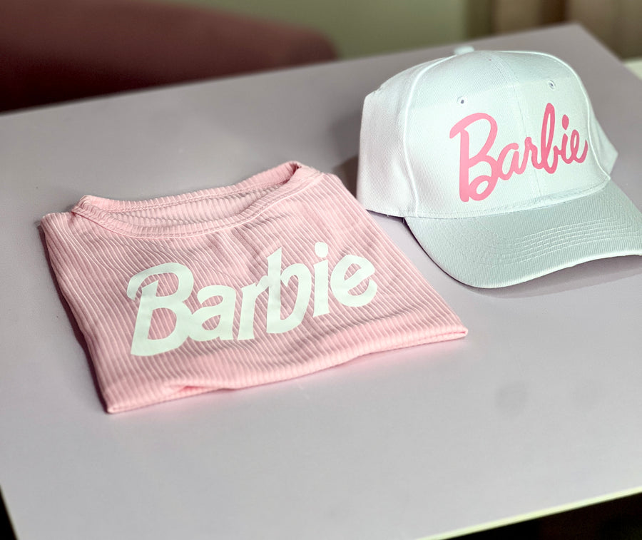 Dúo gorra y top Barbie