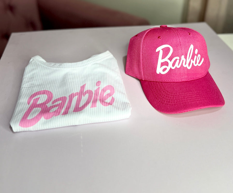 Duo top y gorra Barbie