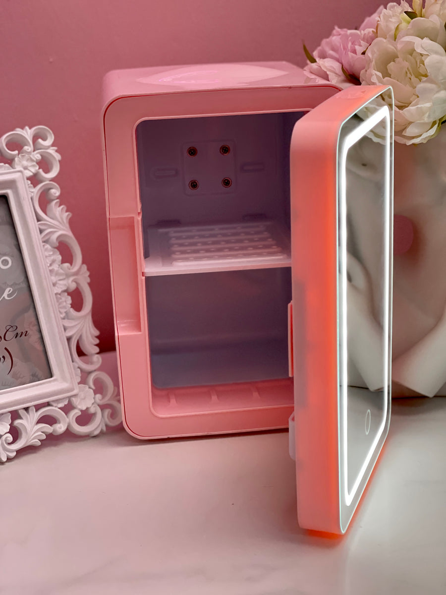 Mini Fridge Espejo y luz led